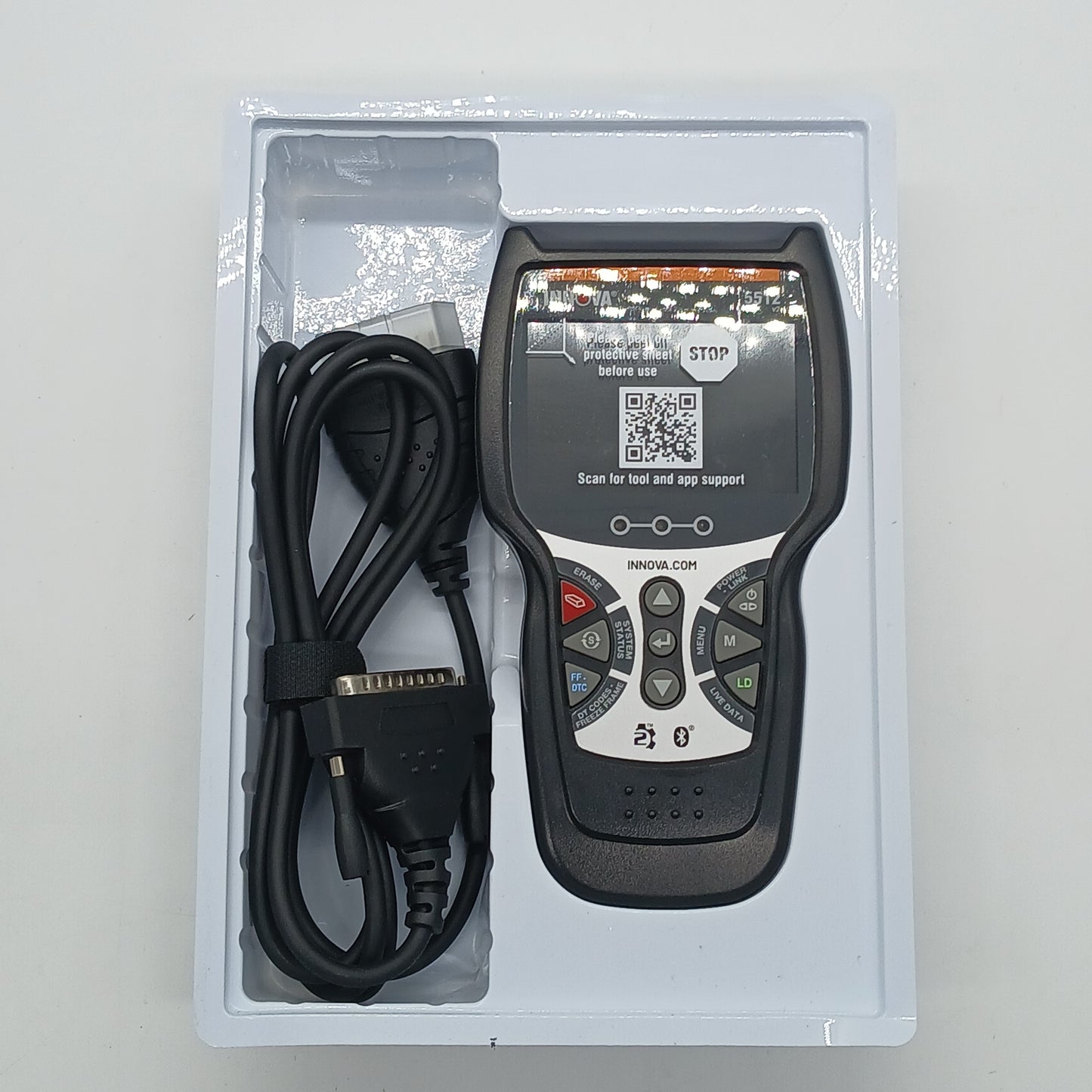 Innova OBDII Scanner 5512 ABS Brake Bleeding, Transmission Temp, TPMS