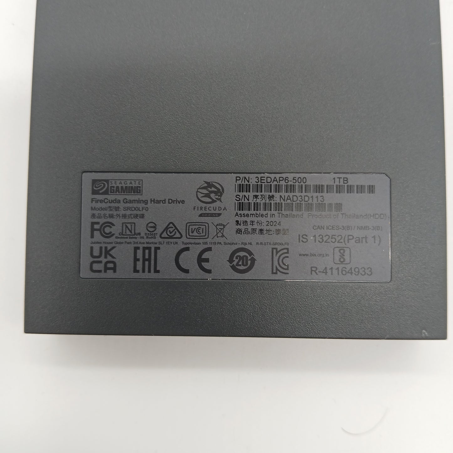Seagate 2.5" FireCuda 1TB SATA HDD 3edap6-500