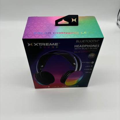 Xtreme Sound Bluetooth Headphone With Hands-Free calling Built-In Mic Color Changing LEDS