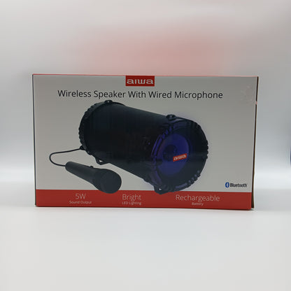 Wireless Speaker With Wired Microphone 5W sound Rechargeable Battery