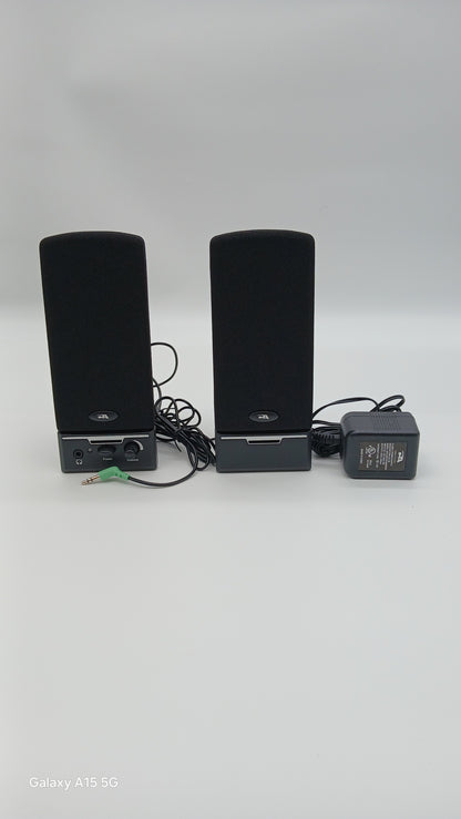 New Cyber Acoustics  CA-2014  Amplified Stereo Speakers Black