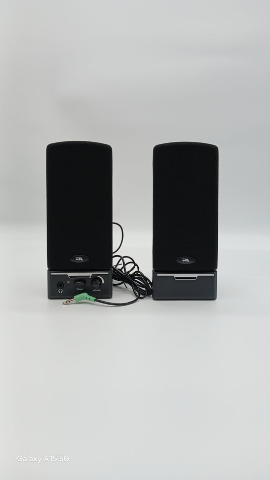 New Cyber Acoustics  CA-2014  Amplified Stereo Speakers Black