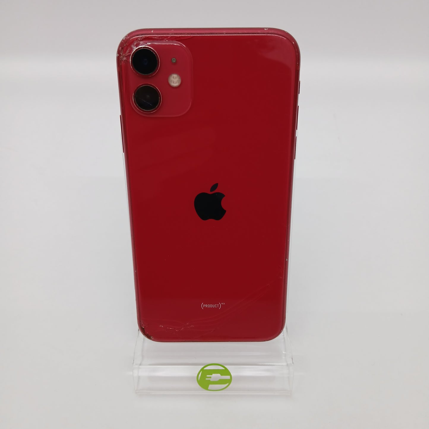 Verizon Apple iPhone 11 64GB 17.1.2 Product Red MHC63LL/A Cracked