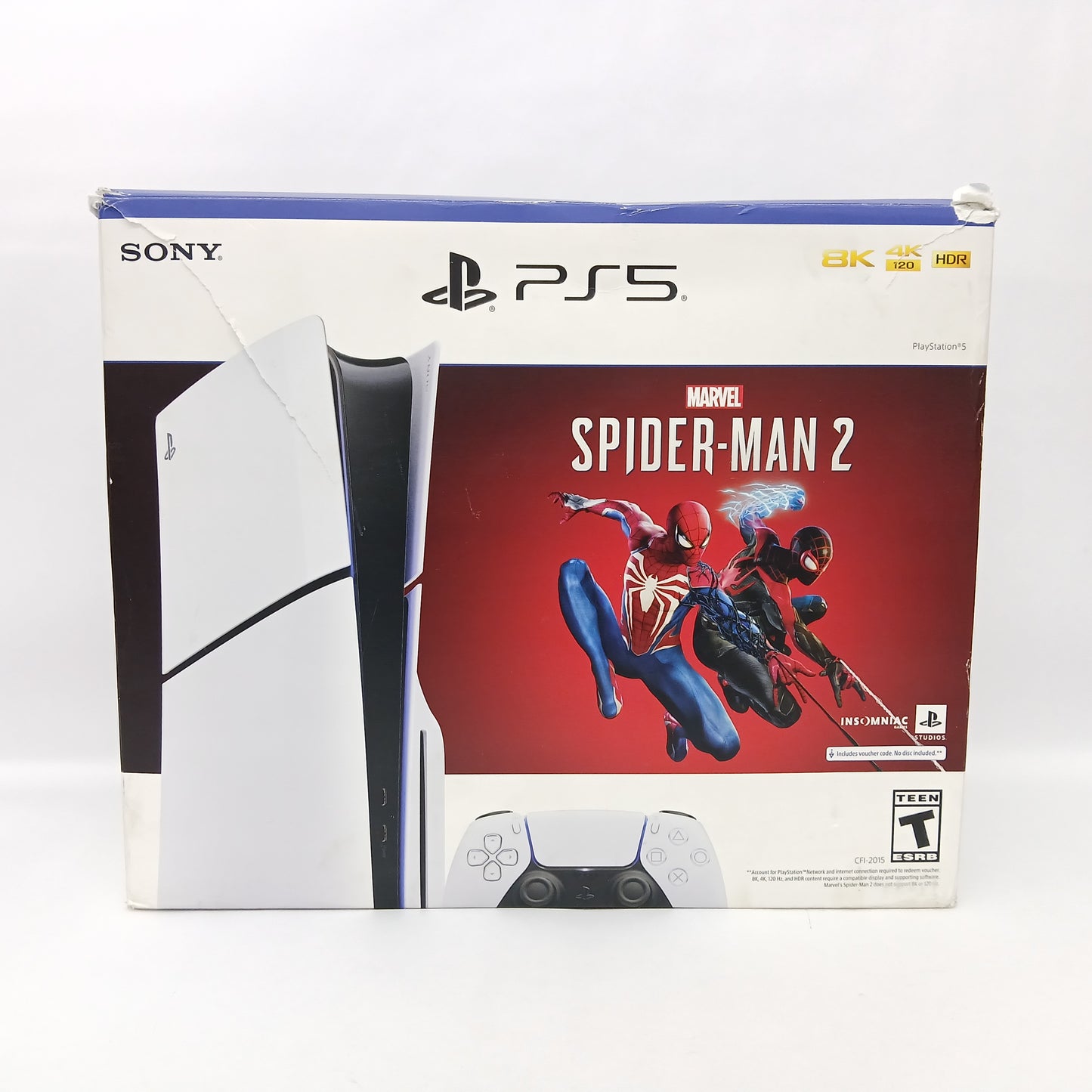 New Sony PlayStation 5 Slim Disc Editn PS5 1TB White Spider-Man 2 Special Edition CFI-2015