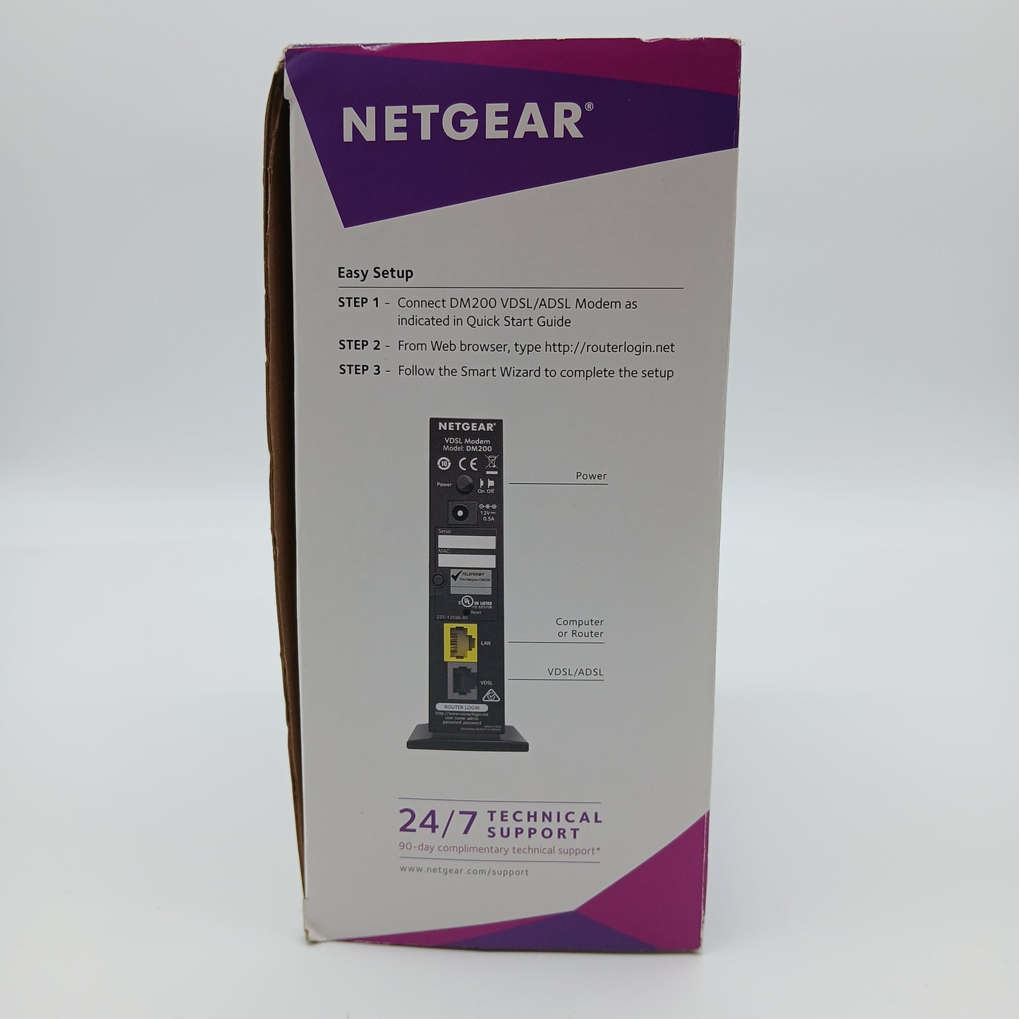 New Open Box NETGEAR Dual Band DM200 Broadband High-Speed DSL Modem