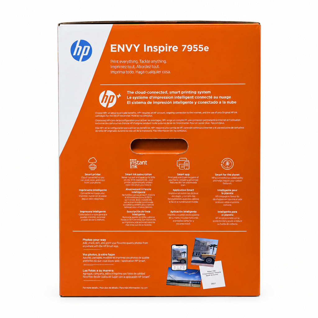 New HP Envy All In One InkJet Printer White 7955E