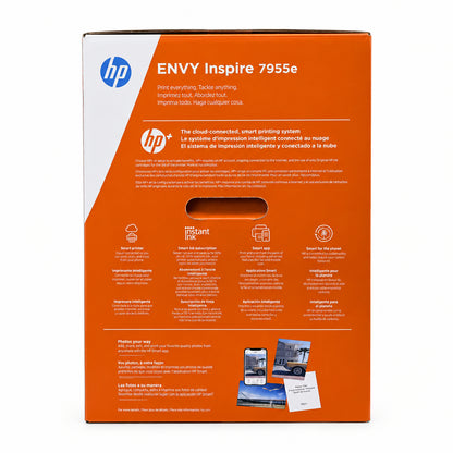 New HP Envy All In One InkJet Printer White 7955E