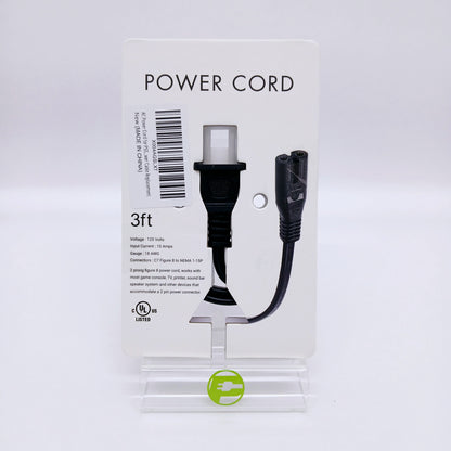 New AC Power Code for PS5 - 2 Prong Figure 8