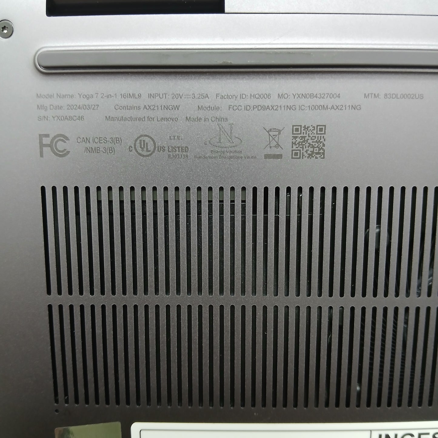 Lenovo Yoga 7 2-in-1 14" Core Ultra 7 155U 1.7GHz 16GB RAM 1TB SSD