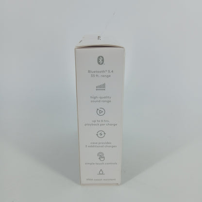 New Heyday True Wireless Wireless Bluetooth Earbuds Blue & White Plaid